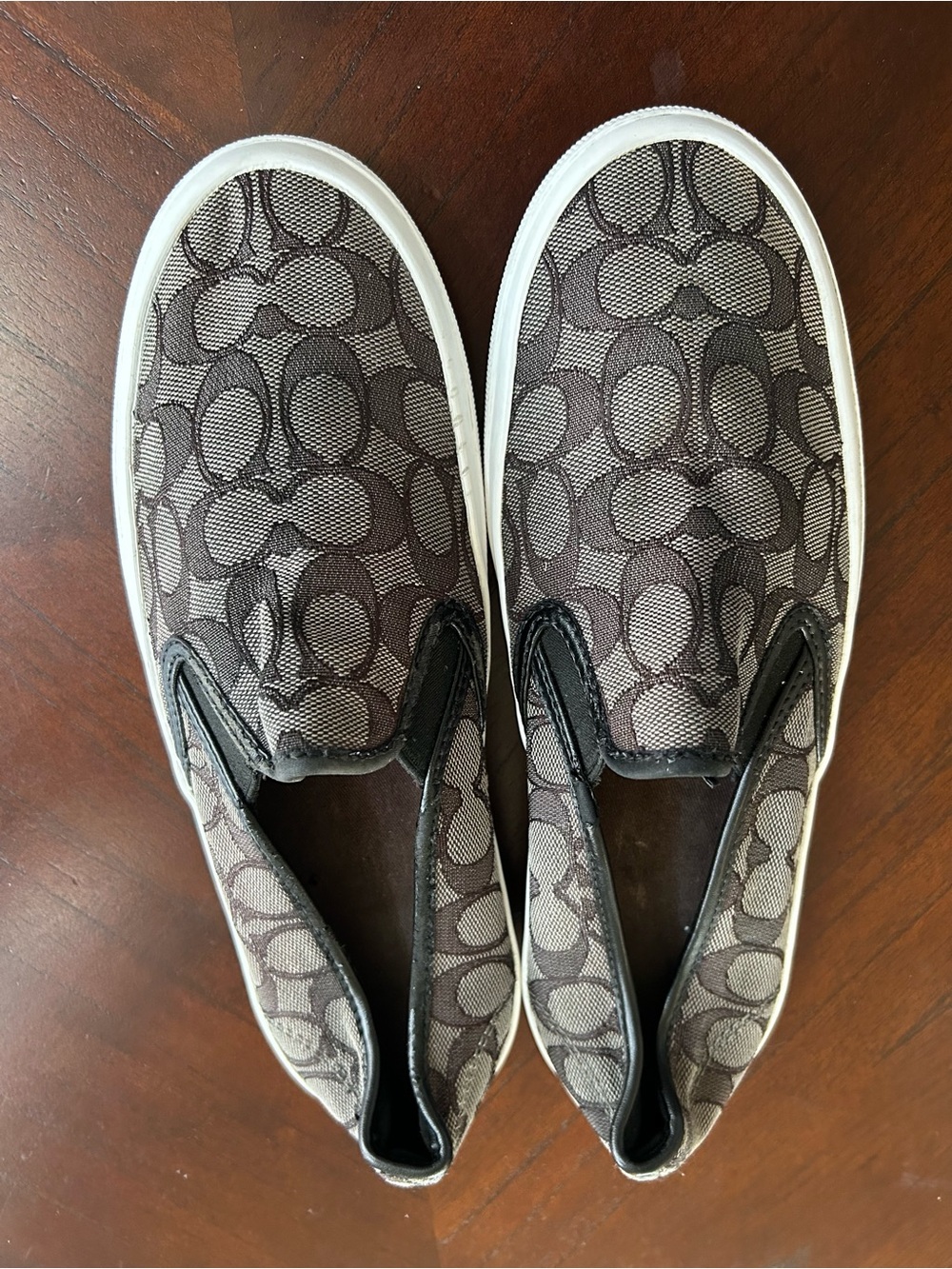 Coach Men's Slip-On Sneakers in Brown Monogram size 10B